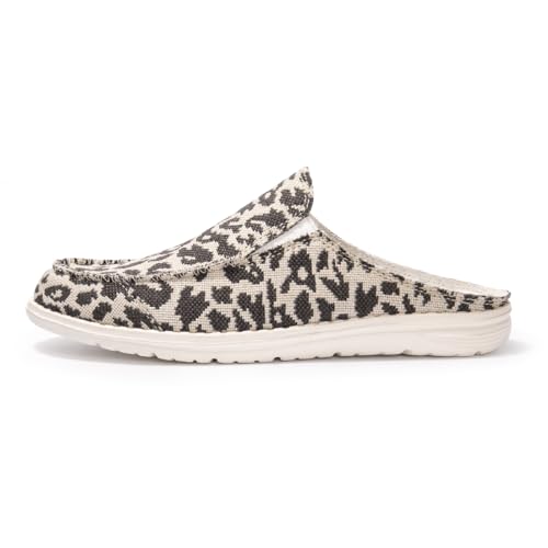 Image of Colgo Womens Mules Shoes, Comfortable Slip on Canvas Shoes for Women