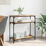 Poids: 8,81 kg INLIFE Table Console Bois Ancien 75 x 29 x 75 cm Bois d\'ingénierie