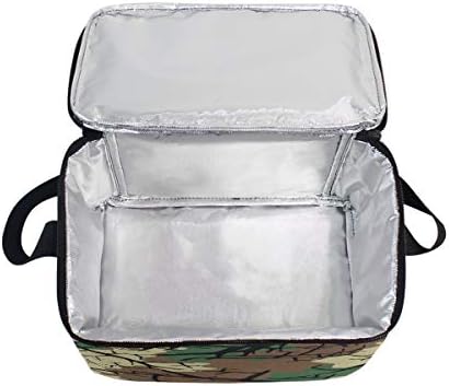 Use7 Fashionable Camouflage Camo Insulated Lunch Bag Tote Bag Cooler Lunchbox for Picnic School Women Men Kids
