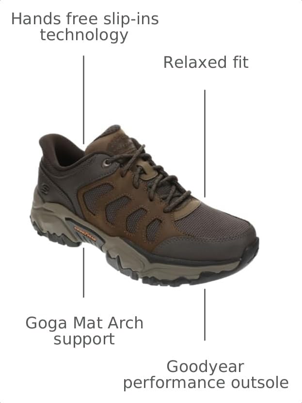 Image of Skechers Men's USA Terraform - Jagger Leather Trail Lace Up Slip-Ins