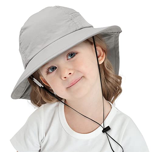 Betadog Wide Brim Kids Sun Hat Neck Flap Boys Girls Sun Hat for Beach Fishing Wide Brim Fishing Hats