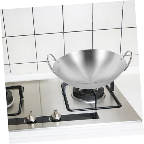 Wok grueso con dos asas, apto para cocina eléctrica e inducción miniatura 5
