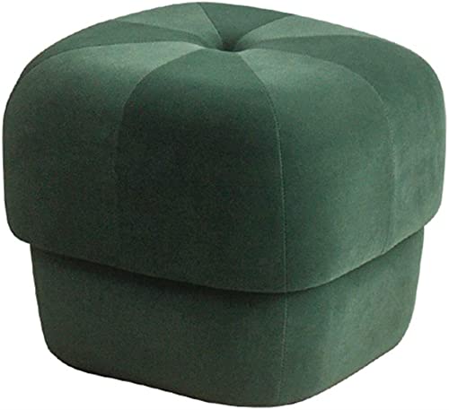 Petit Pouf Vert Capitonné : Le Banc à Chaussures Idéal pour Entrée