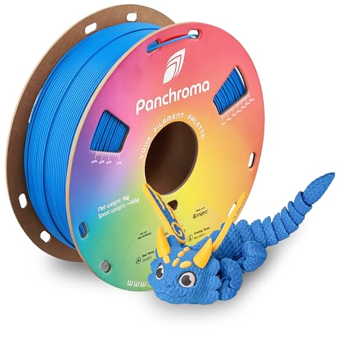 Image of Polymaker Panchroma Satin PLA Filament 1.75mm for 3D Printing, 1kg, Blue | Neatly Wound, Semi-Matte PLA, Easy Print & Smooth Feeding, Compatible with Bambu Lab & Most 3D Printers