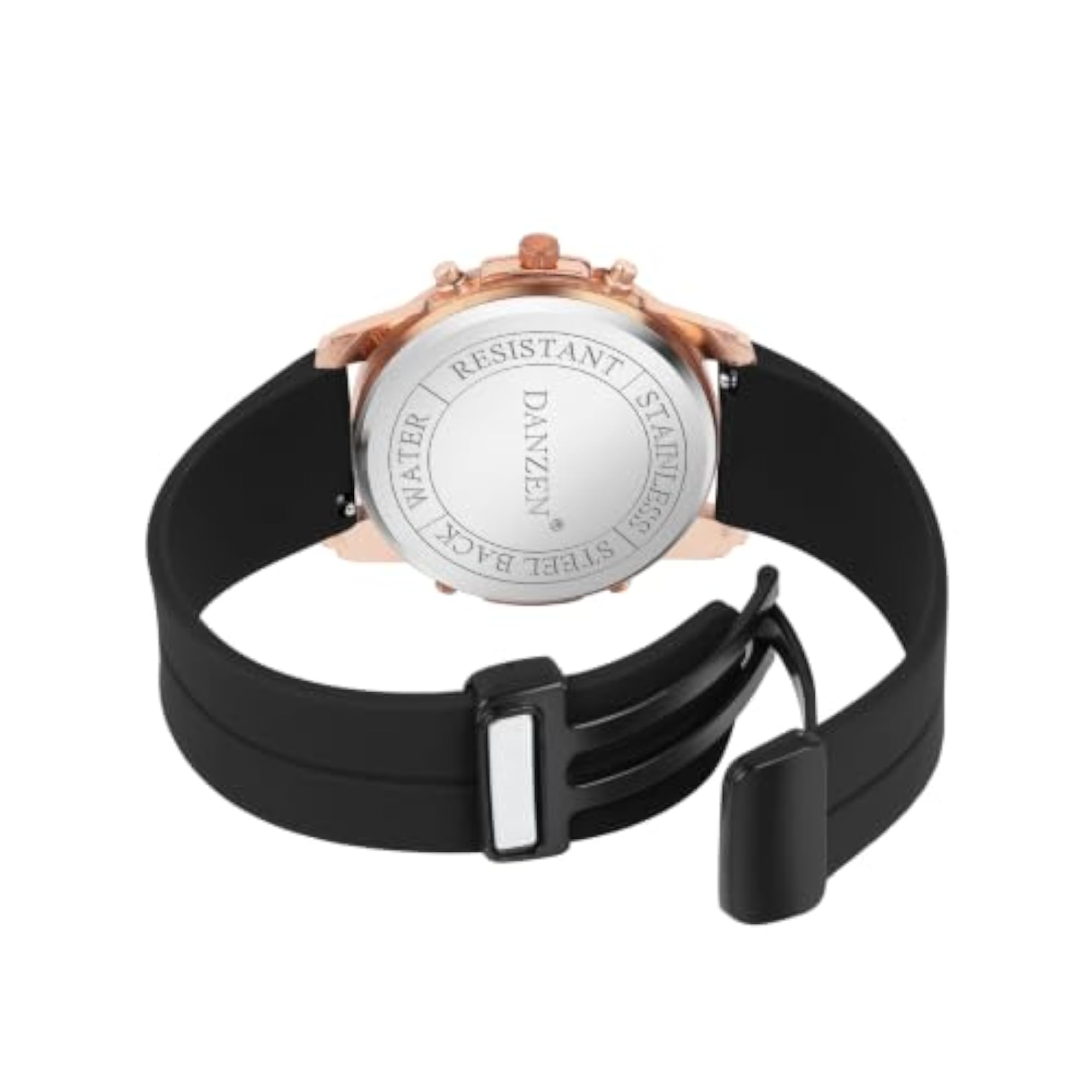 Men's Black Dial Multi-Function Analog Watch