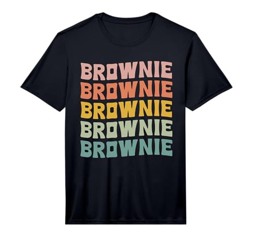 Mens Brownie Typeset Outfit Baking Homemade Brownies Recipe Performance T-Shirt