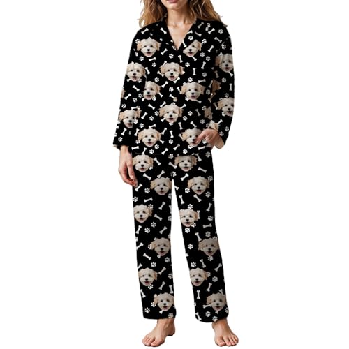 Personalized Pajamas, Custom pajamas with photo, Custom Pajamas for Men & Women, Printed Sleepwear Gifts for Family