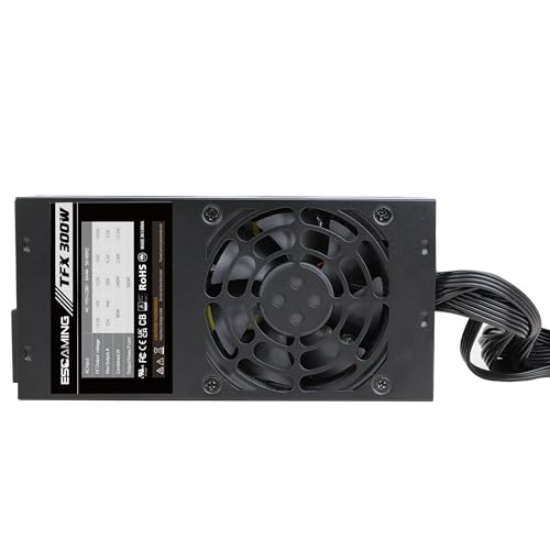 Image of ESGAMING TFX 300W Standard Flex ATX 300W Power Supply, Support 115 /220V Switch, All Protections