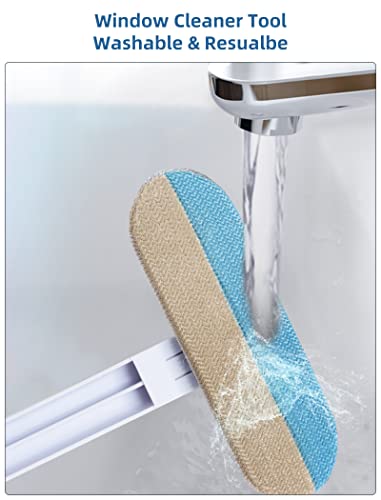 4 In 1 Window Screen Cleaner,Magic Window Cleaning Brush,Window Cleaner Tool,Pet Hair Remover,Grout Brush Scrubber,Window Mesh Screen Cleaner,Window Cleaner Brush And Squeege,Window Cleaning Kit #TOP6
