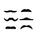 Anyumocz 48PCS Self-Adhesive Fake Mustaches - Novelty Fake Mustaches for Masquerade Party Performance