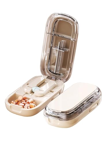 Pill Cutter Splitter for Small and Tiny Pills – Precise Stainless Steel Blade for Accurate Cutting,Compact Design with Safety Shield, Easy-to-UsePill Splitterfor Medication,Vitamins, and Supplements