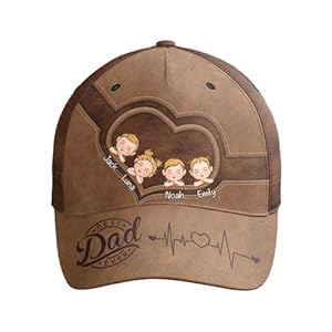 Macorner Personalized Classic Dad Cap Best Dad Gifts from Daughter Son Dad Birthday Gift