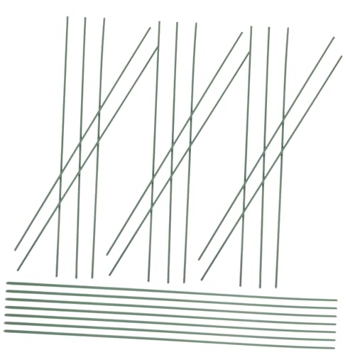 Housoutil Floral Stem Wires 100pcs Metal Flower Stem DIY Floral Rod for Artificial Flower Making