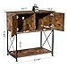 Herture 20-29 Gallon Aquarium Stand Metal Frame Fish Tank Stand with Cabinet Storage, for 20 Gallon Long Aquarium,30.7