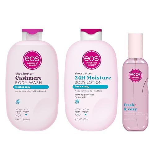 Image of eos Essentials Bundle - Body Wash, Body Mist, Body Lotion - Fresh & Cozy