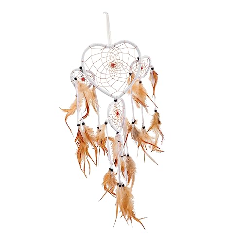 Ciieeo Delicate Plume Dreamcatcher Hanging Decor Beautiful Wall Ornament for Bedroom Balcony and Garden Present for Friends and Family Easy to Install Decorative Dream Catcher