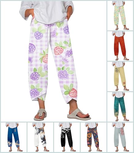 MARSVOVO Women’s Pants Comfy Loose Wide Leg Trousers High Waisted Split Business Beach Slacks with Pockets3