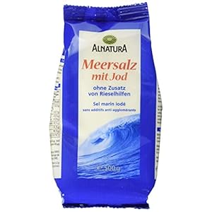 Alnatura Bio Meersalz, jodiert, 6er Pack (6 x 500 g)