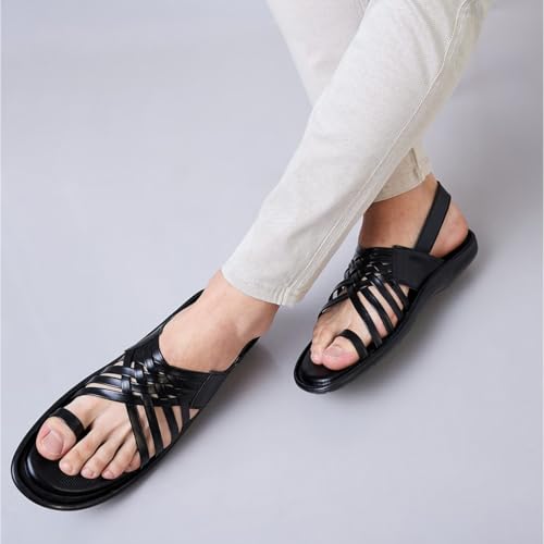 Image of Regal Men One Toe Formal Strappy Sandal