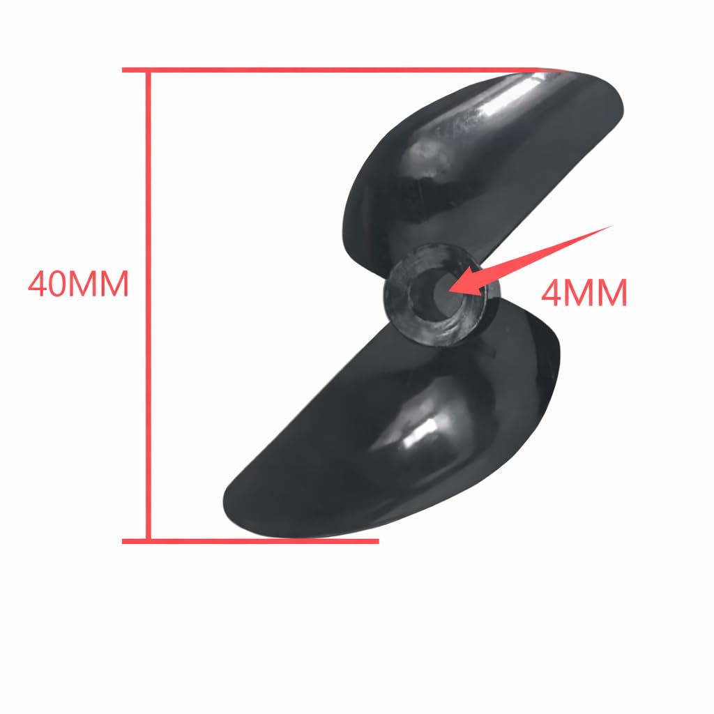 a 2 Pale della Barca di RC, Accessorio Elettrico di Aggiornamento dell' della Barca di RC di Alta Efficienza di Mezza Immersione 4 * 40mm(2 Coppie)