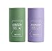 Produktbild Guillala 2 STK Grüner Tee Purifying Clay Stick Mask Gesichtsmaske, Stick Deep Cleansing Ölkontrolle Anti-Akne-Maske Fine Solid Mask Green Tea, Mitesserentferner Gesichtsmaske Poren schrumpfen