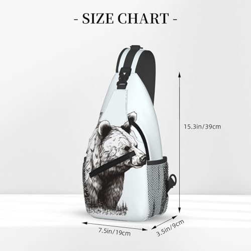 Bolso de Pecho Cruzado para Hombre, Mochila Sling miniatura 3