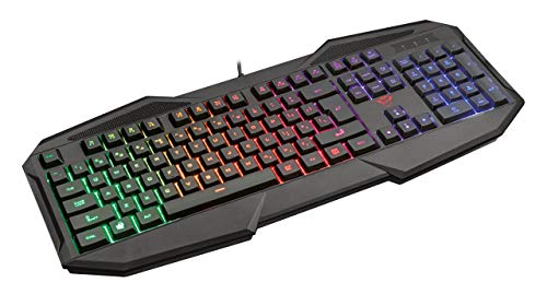 GXT Gaming, tastiera (QWERTZ, versione tedesca) nero Regenbogenwellen-Beleuchtung - Tastiera gaming - Immagine 1