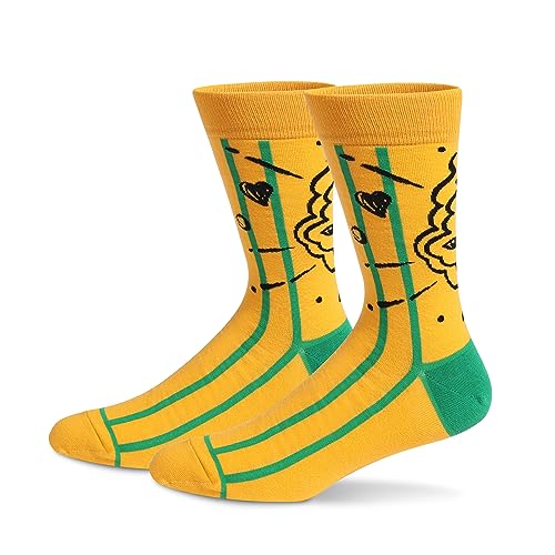 Image of HHX YONLEE Dress Socks 5 /6 /10 Pairs Crew Argyle Colorful Cotton Novelty Casual Happy Fun