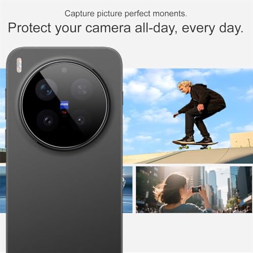 Image of HPTech Back Camera Lens Protector for Vivo X300 (1 Pack) | 9H Tempered Camera Glass Guard | Ultra Clear HD | Anti-Scratch | Bubble Free | Easy Installation | Full Coverage Camera Lens Protection