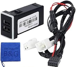 【急速充電対応】 QC3.0 トヨタAタイプ USB 電源 スイッチホール パネル 2ポート 搭載 LED 青 ブルー発光 タブレット スマホ アルファード 20/30系 プリウス 30系 50系 ヴォクシー 70系 80系 タオルセット