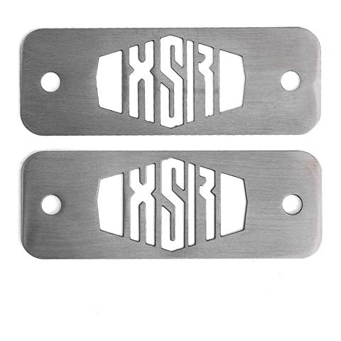 Oldbones 1 Pair For YAMAHA XSR 900 XSR900 Stainless Steel Fuse Box Top Plates Powder Coated Gloss In Silver Cover
