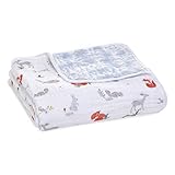 aden + anais Dream Blanket, Boutique Muslin Baby Blankets for Girls & Boys, Ideal Newborn Nursery & Crib Blanket, Unisex Toddler & Infant Bedding, Shower & Registry Gift, Naturally Forest