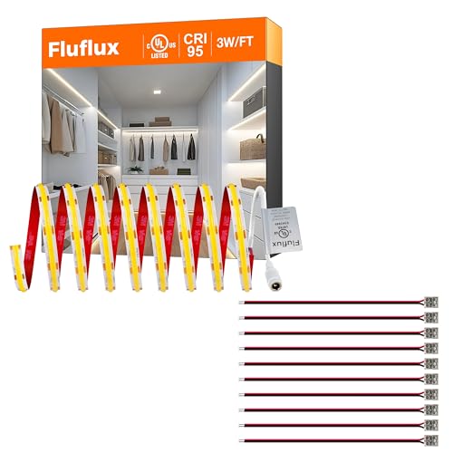 Kit Tira LED 4000K 16.4FT 12V COB con Conectores 2 Pin miniatura 1