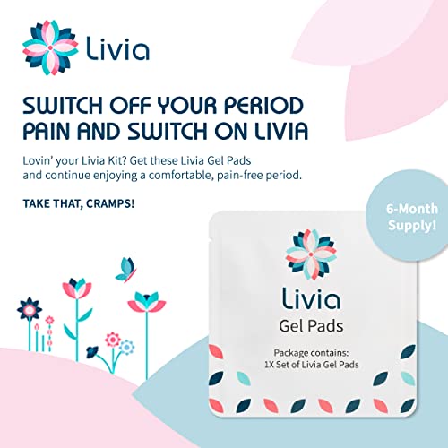 image for Livia Gel Pads, 6-Month Supply - Stick-on Pads for Period Cramps - Req