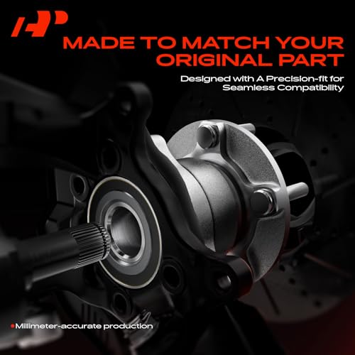Image of A-Premium 2 x Front Wheel Bearing and Hub Assembly with ABS & 5-Lug