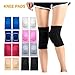 FDJZKFDU Knee Pads 1Pair Sports Knee Pads For Men Women Sport Compression Knee Brace For Dance Yoga Volleyball Football Running Cycling Tennis(Black,S(25-45kg))