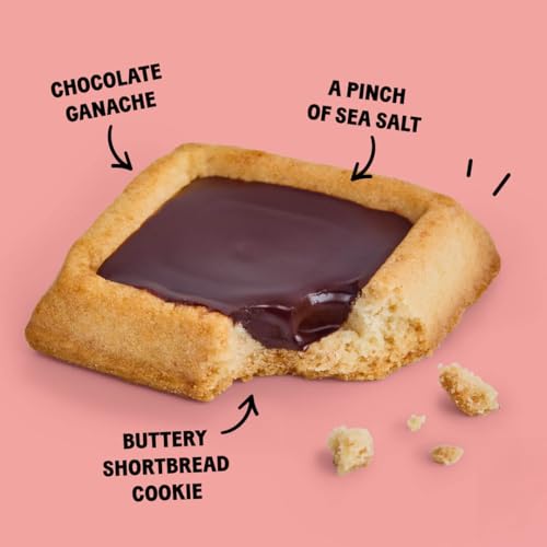 Image of Michel & Augustin Dark Chocolate Sea Salt Shortbread Cookies, 15ct Bag