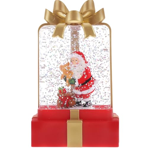 DOITOOL Farol Navideño Iluminado Decorativo 1 Pieza Lámpara Retro sin Batería para Escritorio Decoración Festiva de Navidad Luz Nocturna Temática Adecuado para Hogar y Fiestas