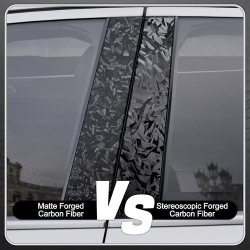 Image of Lypumso PET Forged Carbon Fiber Vinyl Wrap, Glossy Car Vinyl Film for Automotive with Air Release Technology for Vehicle Decal DIY Interior Exterior Decoration (3D Black Forged, 1ft x 10ft)