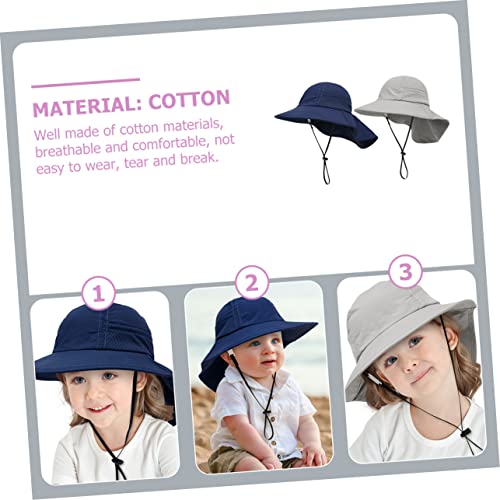 2Pcs Bucket Hat Breathable Fisherman Hats for Boys and Lightweight Sun Protection for Outdoor Activities Beach and Travel3