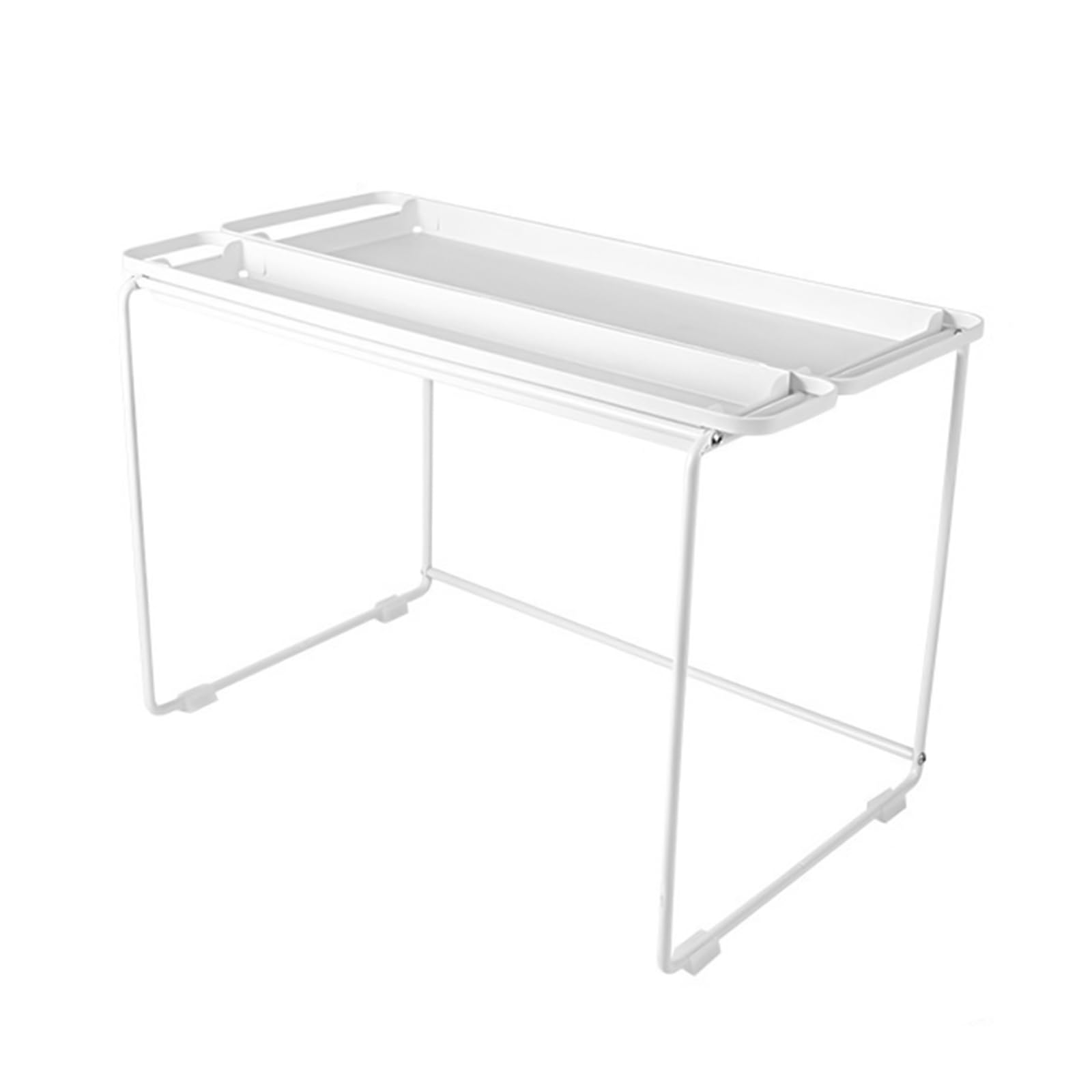 Hsioluted Microwave Storage Stand for Kitchen Countertop Seasoning Rack with Detachable Tray Space Saving Condiment Organiser Utility Storage Shelves