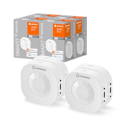 LEDVANCE Smart+ Sensor con tecnología WiFi, Detector de Movimiento Inteligente inalámbrico, Activa Dispositivos y escenas Inteligentes, Paquete de 4