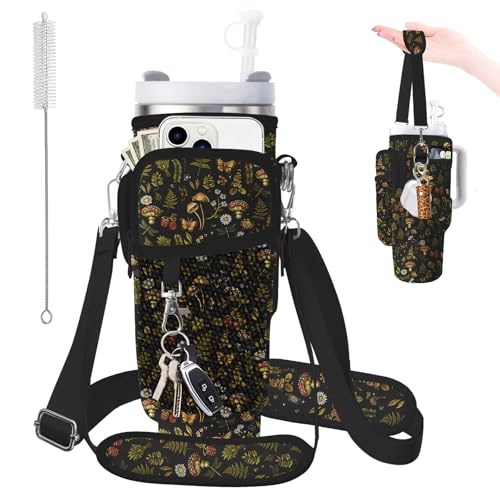 Sac de transport pour bouteille d'eau isotherme en néoprène avec poche Stanley 887-1020ml