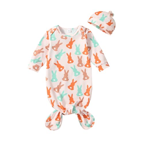 Image of Infant Newborn Baby Girls Floral Sleep Gown Headband Sleepwear Romper Sleeping Bags Outfits