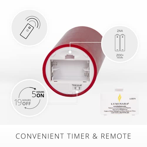 Luminararealisticflamelessledcandleburgundysetof3batteryoperatedwithremotecontrolmovingflamepillartimerfuntionmeltedtopsafe Urban Country Home Decor Luminara realistic flameless led candle burgundy set of 3 battery operated with remote control moving flame pillar timer funtion melted top safe urban country home decor