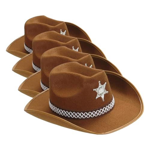 Chapeau de cowboy confortable avec étoile pour réussir votre costume de ranger