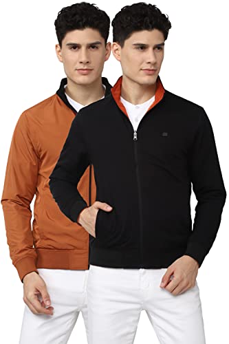 Image of Peter England Men Cotton Blend Standard Length Jacket