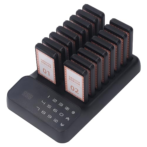 Restaurant Waiting Buzzers, Restaurant Pager Working Distance Up To 1000m ABS For Food Trucks (US Plug)