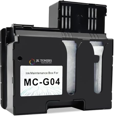 Jk toners MC G04 Maintenance Box Waste Ink Collection Tank Compatible with Canon PIXMA G1330 G3370 G1430 G2470 G3470 G3471 G3472 G4470 Printer (MC-G04 Maintenance Box)