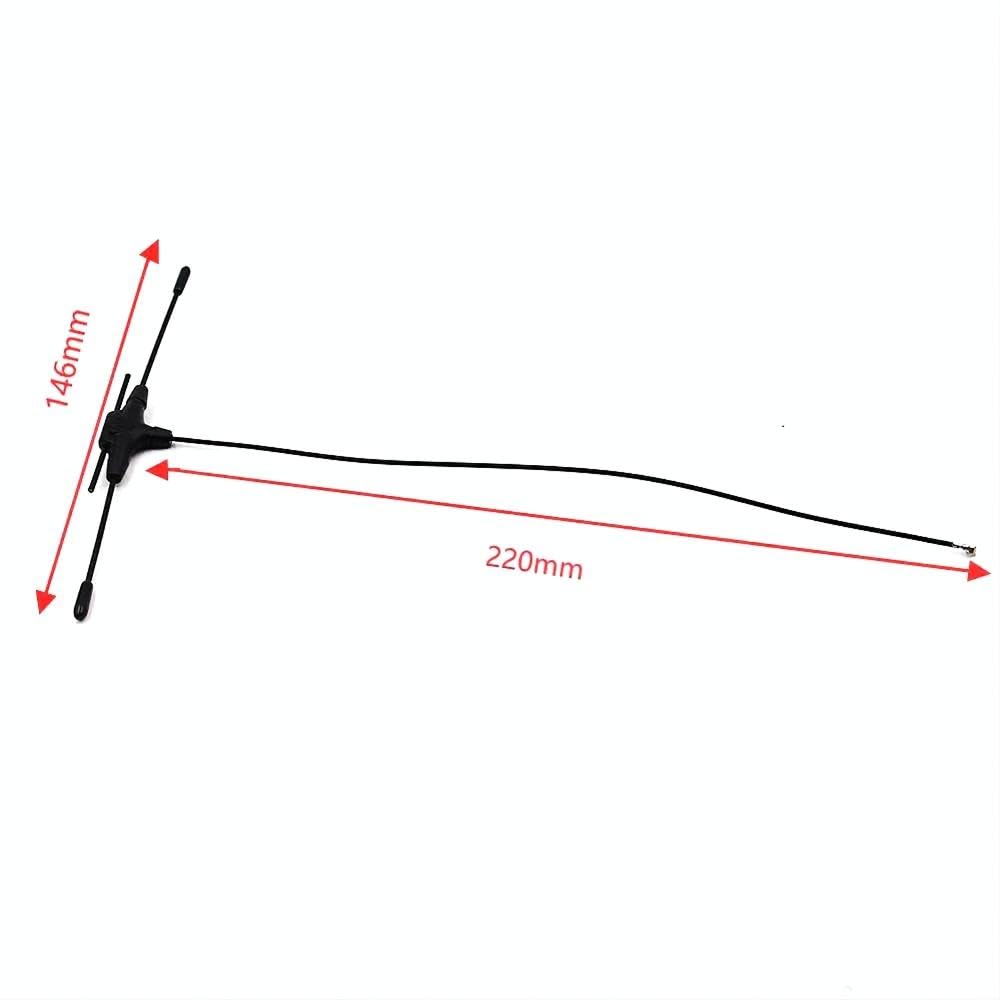 ELRS 2.4G+915M 900/2400 MHZ Receiver Dual Band Antenna Length 80/120/220MM for BAYCK Aerial FPV Drone DIY Accessories (1PC 220MM)